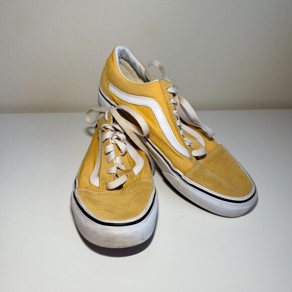 VANS Old School Yellow Shoes Womens Size 7 Men Size 5.5 Skater Punk Comfortable - Picture 8 of 10